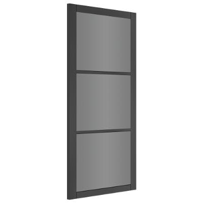 Camden Black Prefinished Tinted Glazed Internal Door - All Sizes - Doors