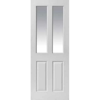 Canterbury 2 Light Panel Glazed White Primed Internal Door - All Sizes - Doors