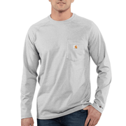 Carhartt 100393 Force Fast Dry Cotton Delmont Long Sleeve T-Shirt - T-SHIRTS
