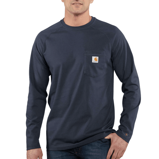 Carhartt 100393 Force Fast Dry Cotton Delmont Long Sleeve T-Shirt - T-SHIRTS