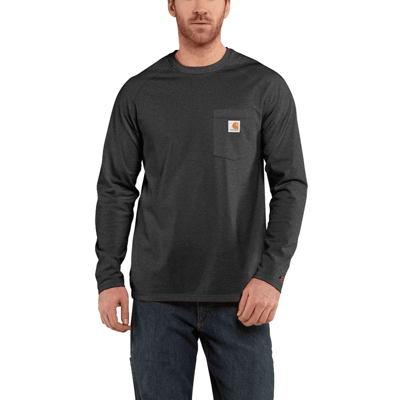 Carhartt 100393 Force Fast Dry Cotton Delmont Long Sleeve T-Shirt - T-SHIRTS