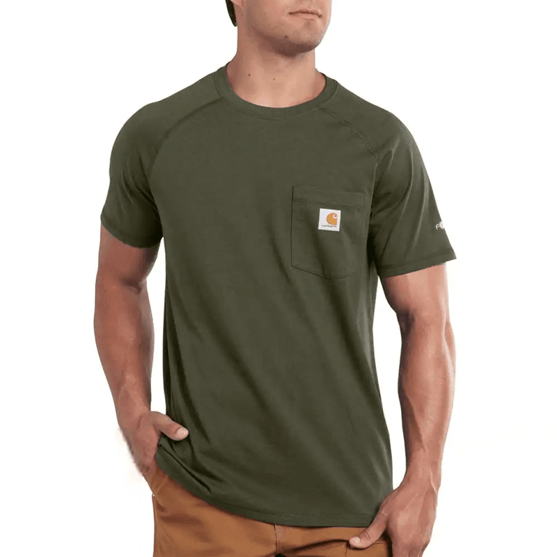 Carhartt 100410 Force Relaxed Fit Midweight Short Sleeve Pocket T-Shirt - T-SHIRTS