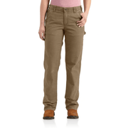 Carhartt 102080 Womens Rugged Flex Loose Fit Canvas Work Trouser Pant - WOMENS TROUSERS
