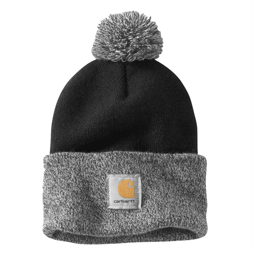 Carhartt 102240 Womens Lookout Knit Pom-Pom Cuffed Beanie Hat - WOMENS HEADWEAR