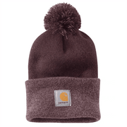 Carhartt 102240 Womens Lookout Knit Pom-Pom Cuffed Beanie Hat - WOMENS HEADWEAR