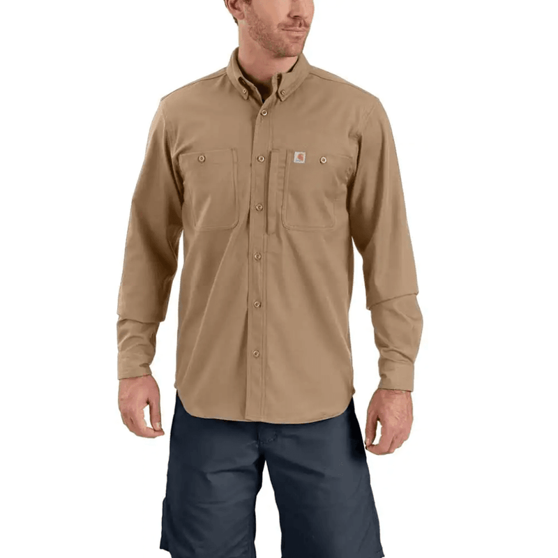 Carhartt 102538 Rugged Professional Series Relaxed Fit Canvas Long Sleeve Shirt - SHIRTS