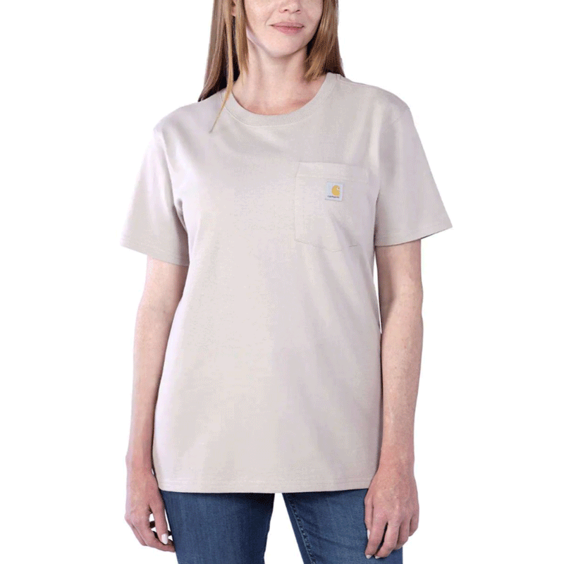Carhartt 103067 Women's Loose Fit Heavyweight Short Sleeve K87 Pocket T-Shirt - WOMENS T-SHIRTS
