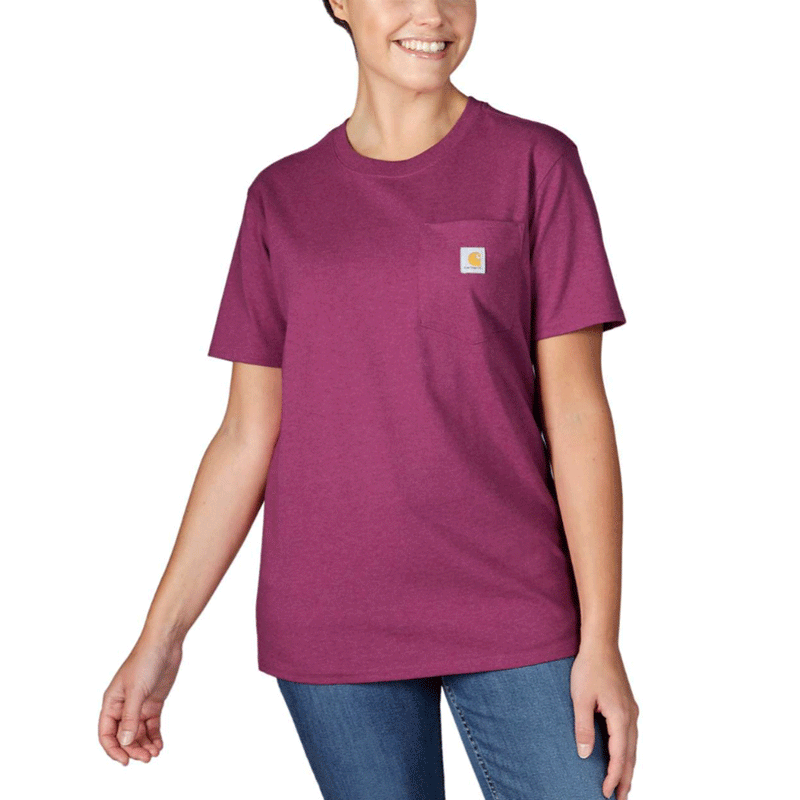 Carhartt 103067 Women's Loose Fit Heavyweight Short Sleeve K87 Pocket T-Shirt - WOMENS T-SHIRTS