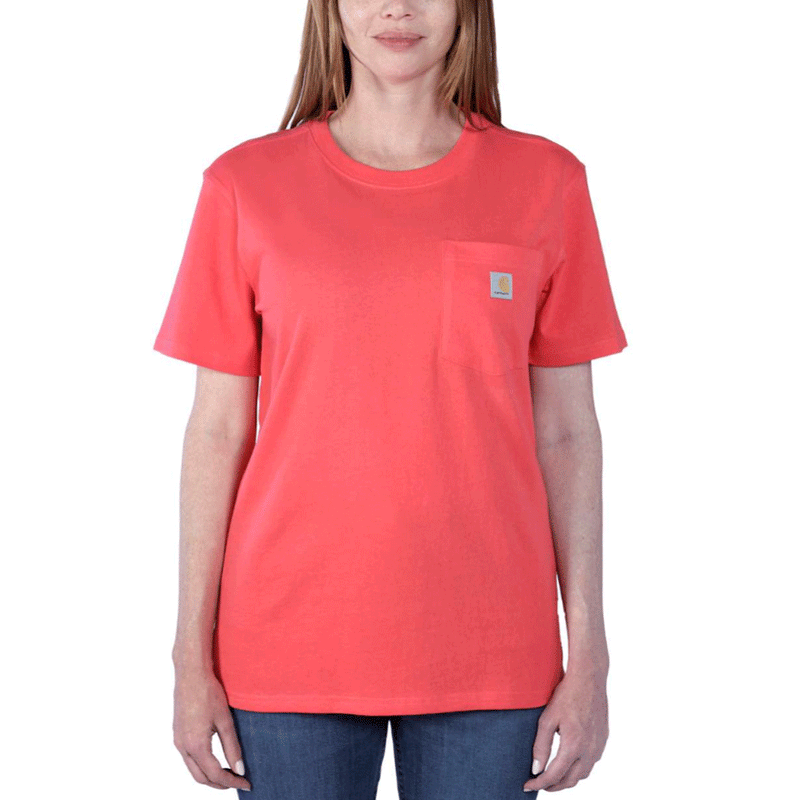 Carhartt 103067 Women's Loose Fit Heavyweight Short Sleeve K87 Pocket T-Shirt - WOMENS T-SHIRTS