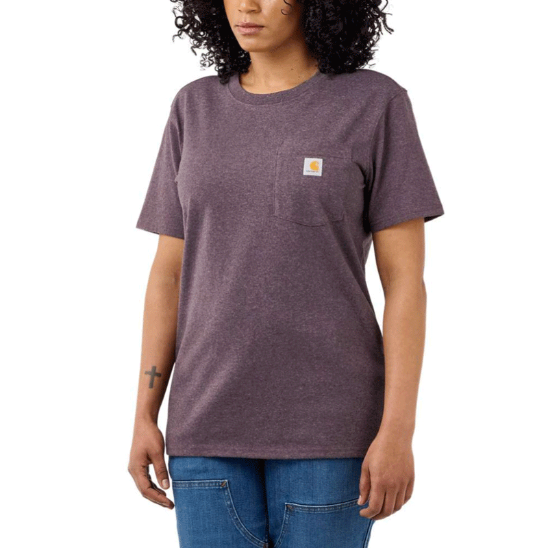 Carhartt 103067 Women's Loose Fit Heavyweight Short Sleeve K87 Pocket T-Shirt - WOMENS T-SHIRTS