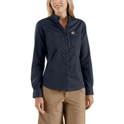 Carhartt 103106 Rugged Professional Series Relaxed Fit Canvas Long Sleeve Work Shirt - WOMENS T-SHIRTS