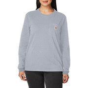 Carhartt 103244 Womens Heavyweight Loose Fit Long Sleeve Pocket T-Shirt - WOMENS T-SHIRTS