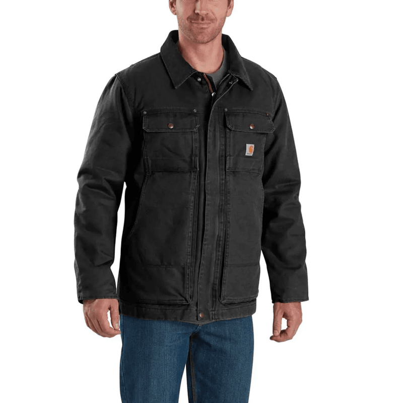 Carhartt 103283 Full Swing Relaxed Fit Washed Duck Insulated Traditional Coat - JACKETS & COATS