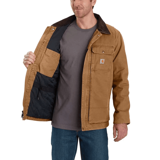 Carhartt 103283 Full Swing Relaxed Fit Washed Duck Insulated Traditional Coat - JACKETS & COATS