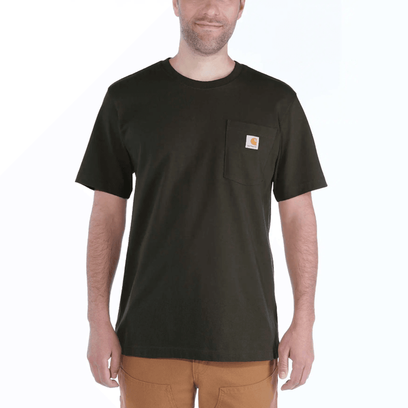 Carhartt 103296 Relaxed Fit Heavyweight Short Sleeve K87 Pocket T-Shirt - Apparel & Accessories > Clothing > Clothing Tops > T-Shirts T-SHIRTS