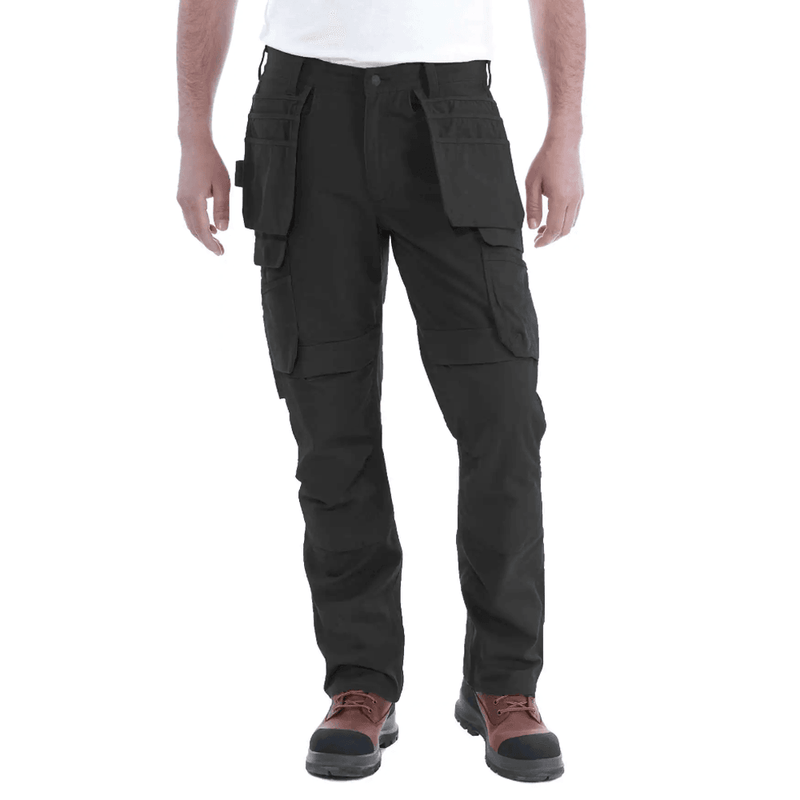 Carhartt 103337 Steel Rugged Flex Relaxed Fit Holster Pocket Work Pant Black - CARGO & COMBAT TROUSERS
