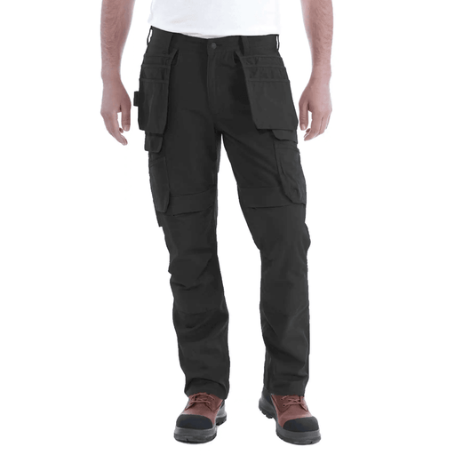 Carhartt 103337 Steel Rugged Flex Relaxed Fit Holster Pocket Work Pant Black - CARGO & COMBAT TROUSERS