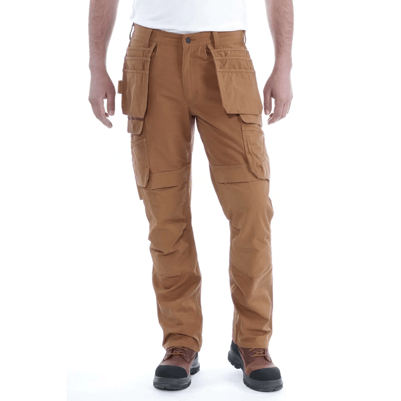 Carhartt 103337 Steel Rugged Flex Relaxed Fit Holster Pocket Work Pant Brown - CARGO & COMBAT TROUSERS