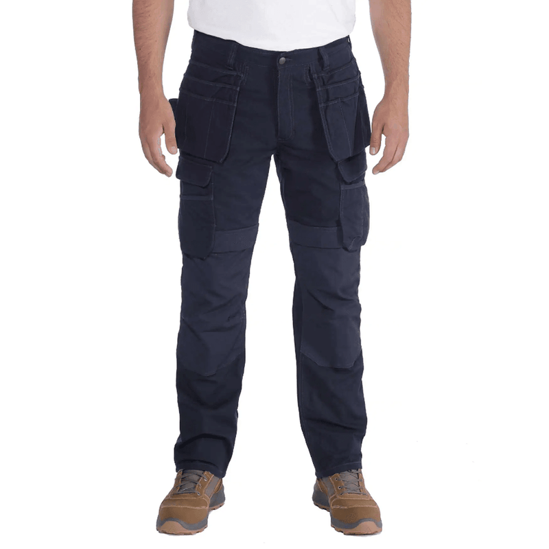 Carhartt 103337 Steel Rugged Flex Relaxed Fit Holster Pocket Work Pant Navy - CARGO & COMBAT TROUSERS