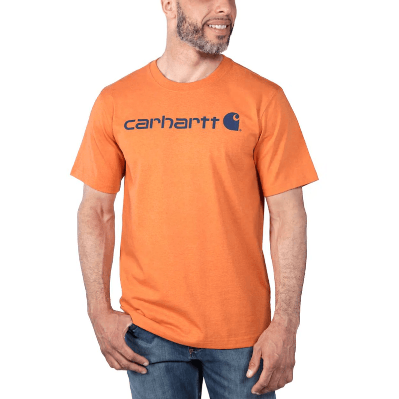 Carhartt 103361 Relaxed Fit Heavyweight Short Sleeve Logo Graphic T-Shirt - Apparel & Accessories > Clothing > Clothing Tops > T-Shirts T-SHIRTS