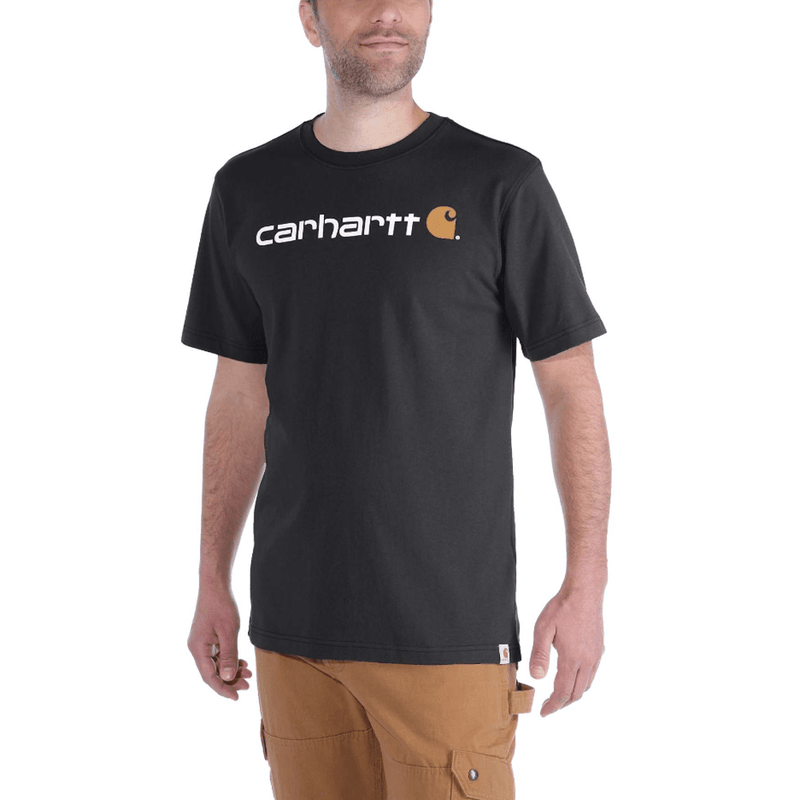 Carhartt 103361 Relaxed Fit Heavyweight Short Sleeve Logo Graphic T-Shirt - Apparel & Accessories > Clothing > Clothing Tops > T-Shirts T-SHIRTS