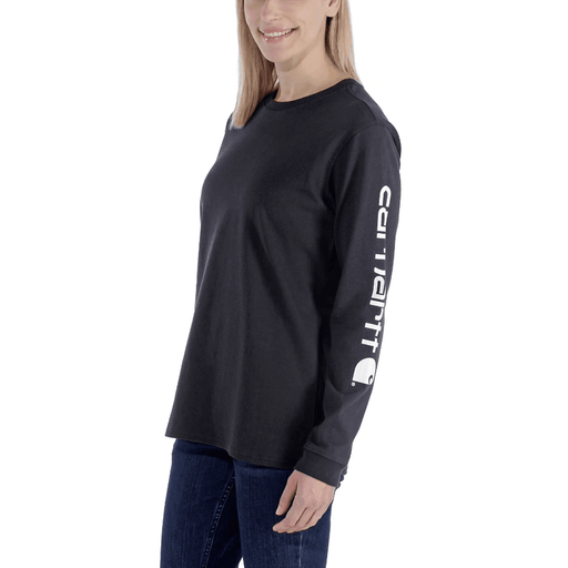 Carhartt 103401 Womens Loose Fit Heavyweight Long Sleeve Graphic T-Shirt - WOMENS T-SHIRTS