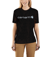 Carhartt 103592 Womens Loose Fit Heavyweight Short Sleeve Logo Graphic T-Shirt - WOMENS T-SHIRTS