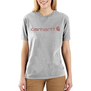 Carhartt 103592 Womens Loose Fit Heavyweight Short Sleeve Logo Graphic T-Shirt - WOMENS T-SHIRTS