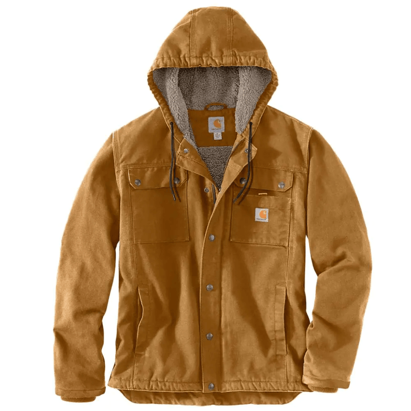 Carhartt 103826 Relaxed Fit Washed Duck Sherpa Lined Utility Jacket - JACKETS & COATS