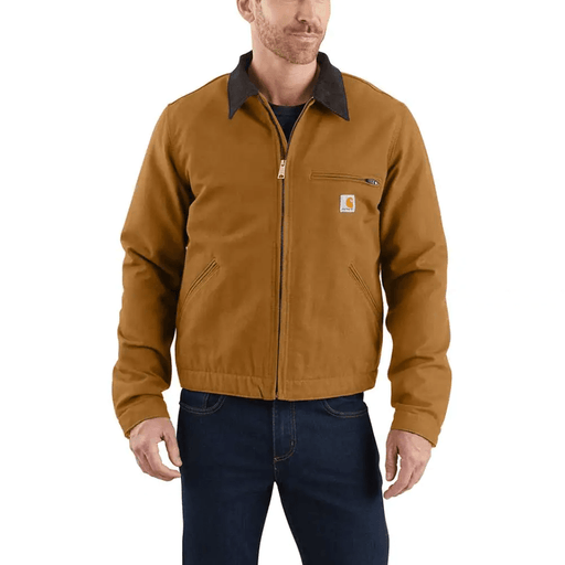 Carhartt 103828 Relaxed Fit Duck Blanket Lined Detroit Jacket - JACKETS & COATS