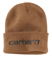 Carhartt 104068 Knitted Insulated Logo Graphic Cuffed Beanie Hat - HEADWEAR