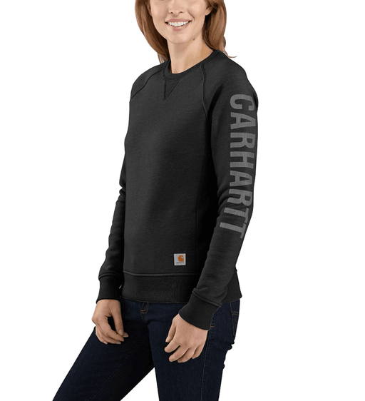 Carhartt 104410 Relaxed Fit Midweight Crew Neck Logo Sweatshirt Fleece - SWEATSHIRTS