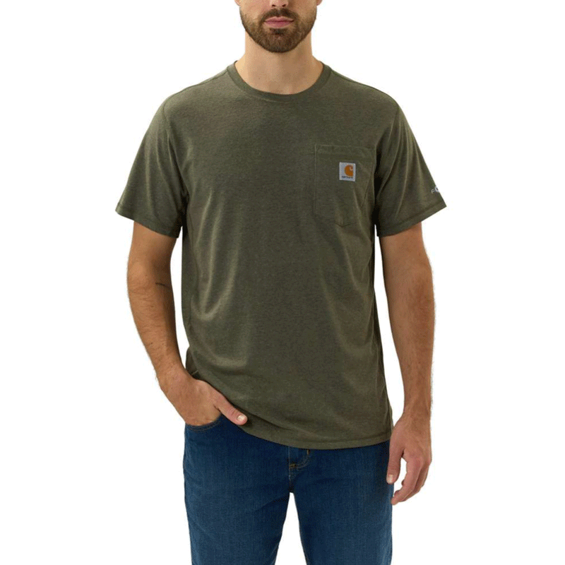Carhartt 104616 Force Breathable Pocket Crew Neck T-Shirt - Apparel & Accessories > Clothing > Clothing Tops > T-Shirts T-SHIRTS