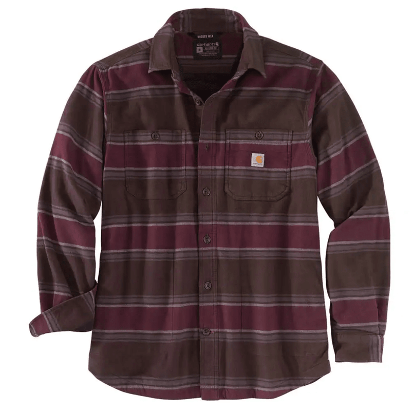 Carhartt 104913 Rugged Flex Relaxed Fit Midweight Flannel Fleece Lined Shirt - SHIRTS