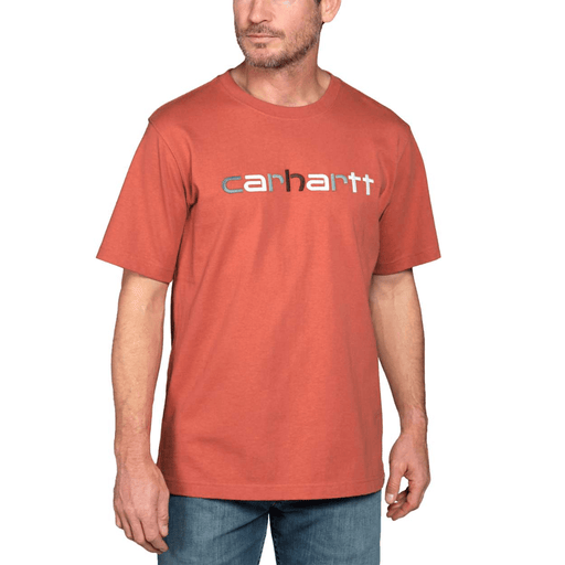 Carhartt 105797 Relaxed Fit Heavyweight Short Sleeve Log Graphic T-Shirt - T-SHIRTS