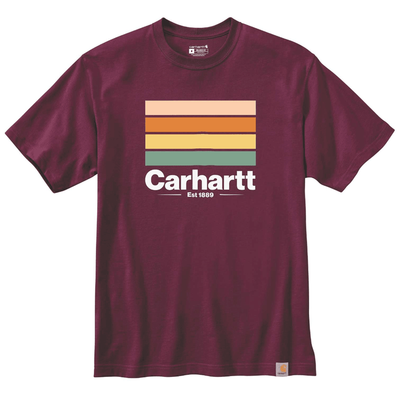 Carhartt 105910 Relaxed Fit Heavyweight Short Sleeve Line Graphic T-shirt - T-SHIRTS