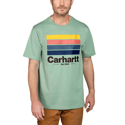 Carhartt 105910 Relaxed Fit Heavyweight Short Sleeve Line Graphic T-shirt - T-SHIRTS
