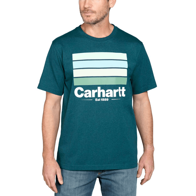 Carhartt 105910 Relaxed Fit Heavyweight Short Sleeve Line Graphic T-shirt - T-SHIRTS