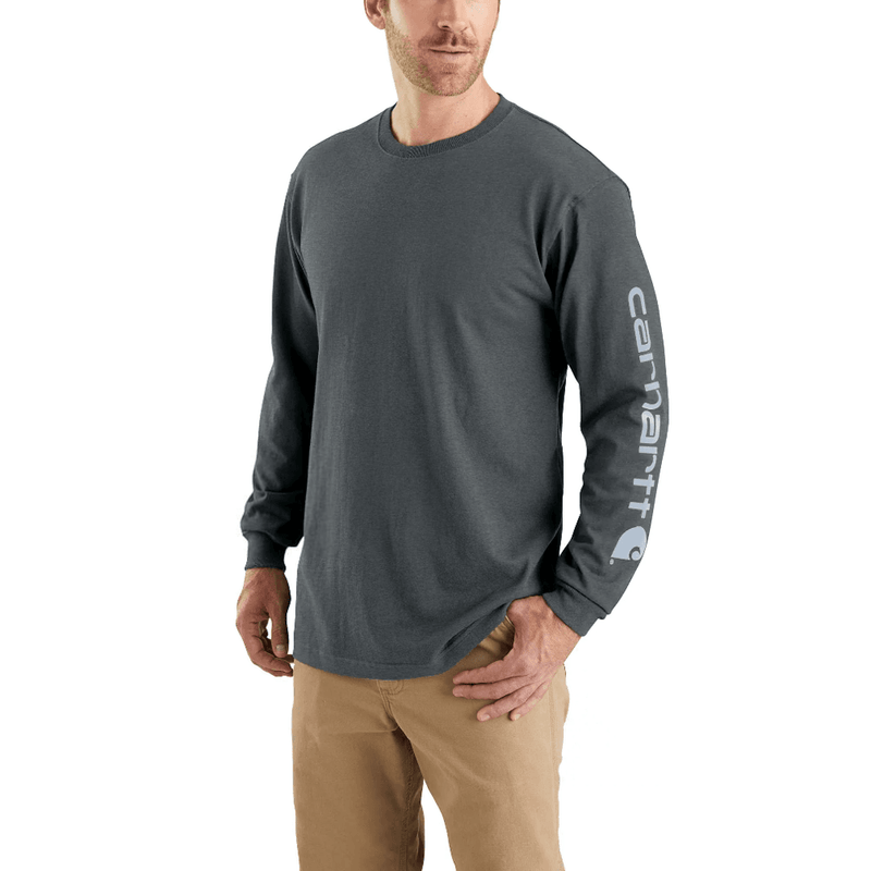 Carhartt EK231 Relaxed Fit Heavyweight Long Sleeve Graphic T-Shirt Top - Apparel & Accessories > Clothing > Clothing Tops > T-Shirts T-SHIRTS