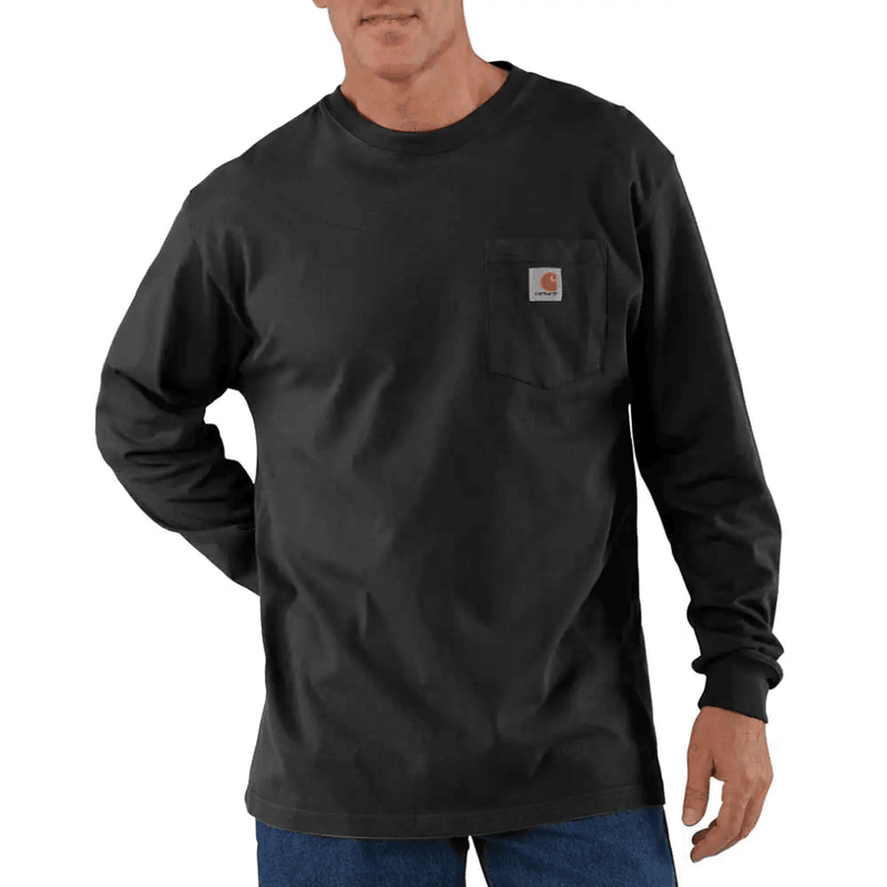Carhartt K126 Loose Fit Heavyweight Long Sleeve Pocket T-Shirt - Apparel & Accessories > Clothing > Clothing Tops > T-Shirts T-SHIRTS