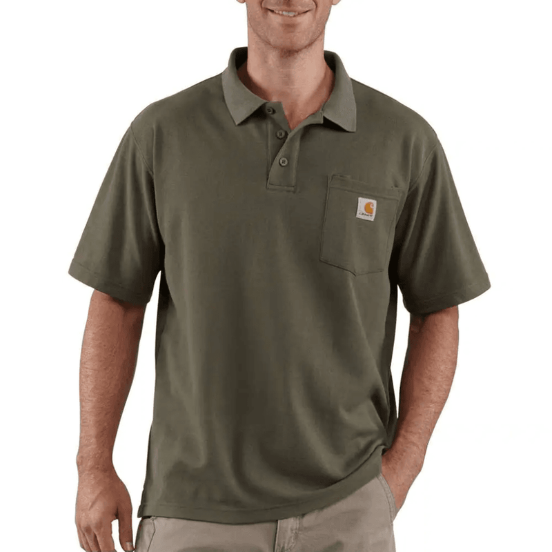 Carhartt K570 Loose Fit Midweight Short Sleeve Pocket Polo T-Shirt - POLO SHIRTS