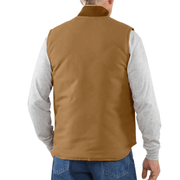 Carhartt V01 Relaxed Fit Firm Duck Insulated Rib Collar Vest Gilet - BODYWARMERS
