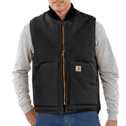 Carhartt V01 Relaxed Fit Firm Duck Insulated Rib Collar Vest Gilet - BODYWARMERS