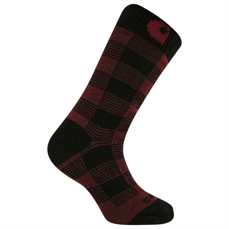 Carhartt WA516 Womens Thermal Plaid Crew Sock - SOCKS & UNDERWEAR