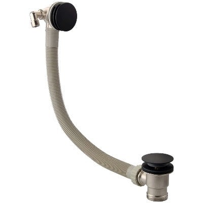 Bathroom faucet with flexible hose on a white background