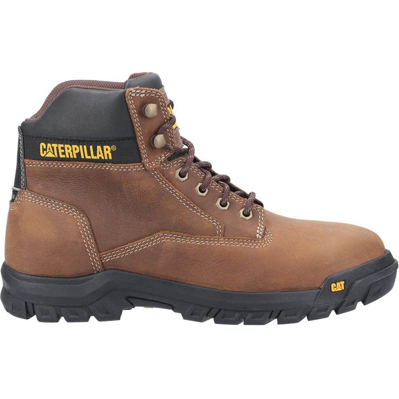 Caterpillar CAT Median S3 Lace Up Leather Safety Boot Water Resistant - SAFETY BOOTS