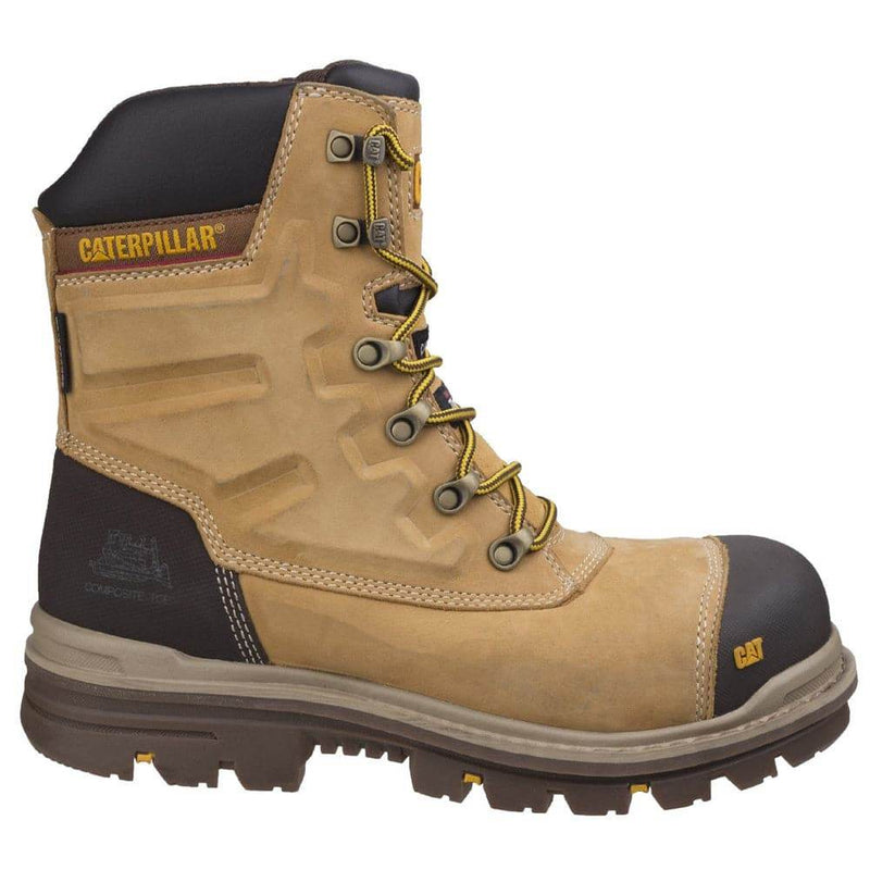 Caterpillar CAT Premier High Leg Combat Safety Work Boot - Side Zip - SAFETY BOOTS