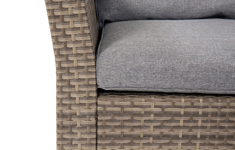 Chesterton Grey 5 Seater Corner Rattan Garden Sofa Lounge Set
