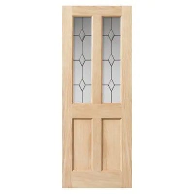 Traditional Churnet Oak Glazed Internal Door - All Sizes -