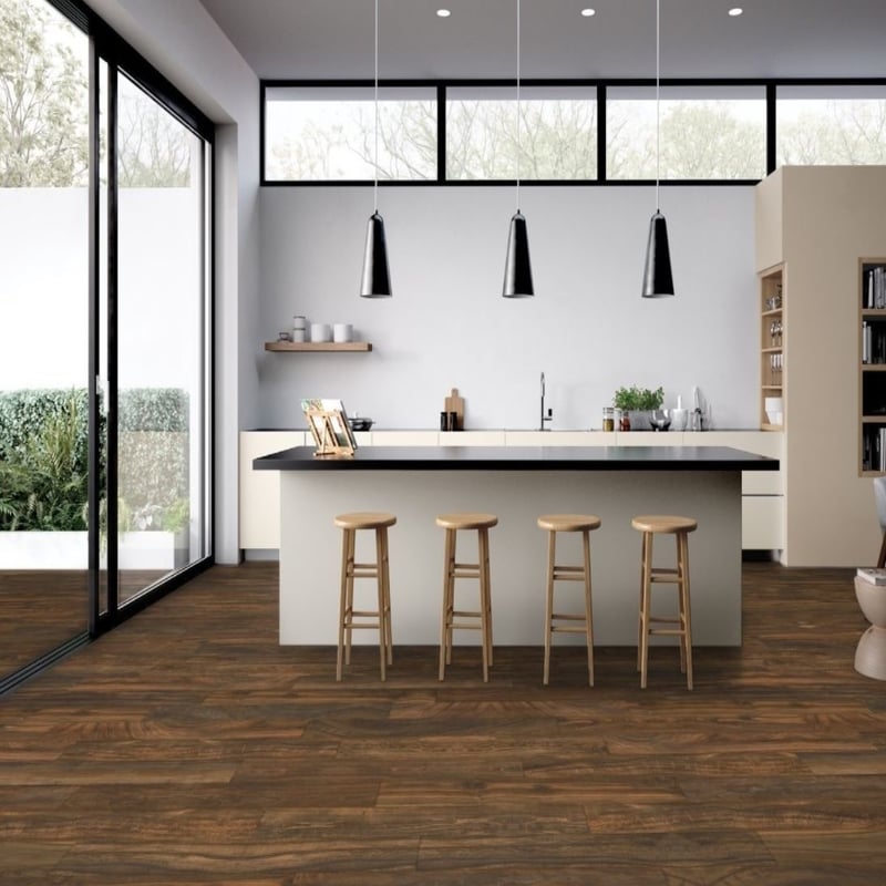 Circle Wood Brown (5 per Box) - Tiles